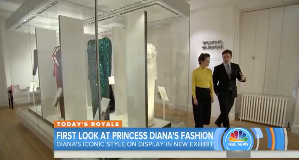 Princess Diana Fashion Exhibit, Today Show Princess Diana Fashion Exhibit, Today Show